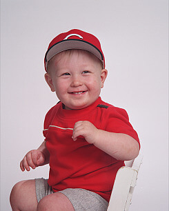 Little baseball player (mom's team.)