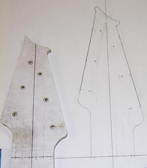 The design of the new headstock.