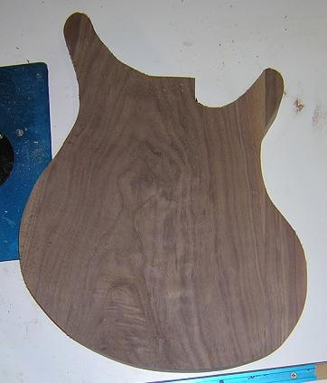 The body after rough cutting at the band saw.