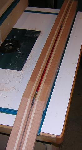 Successful routing of the truss rod channel.