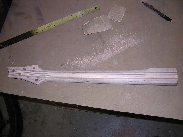 The completed neck.