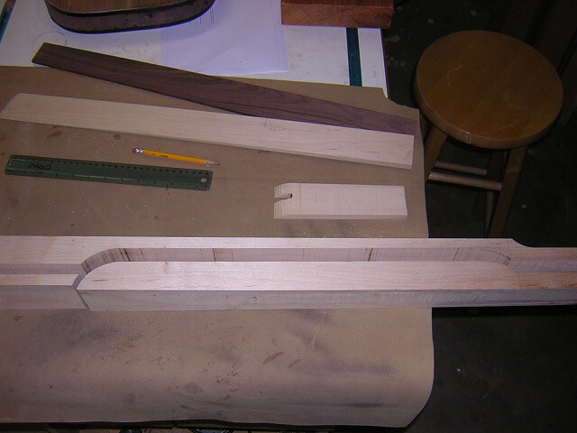 Cutting the neck to final thickness.