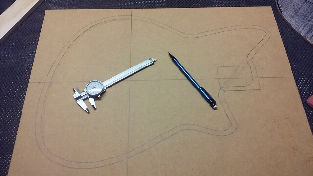 Creating the template for the inlaid top/bottom.
