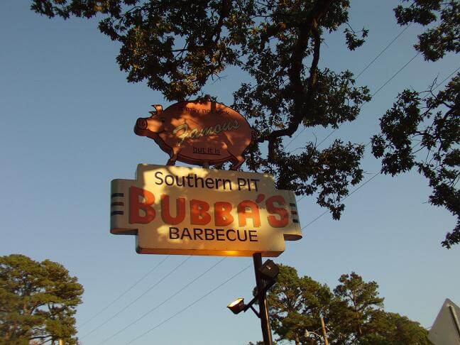 Bubba's Southern Pit Barbecue in Eureka Springs, AR.