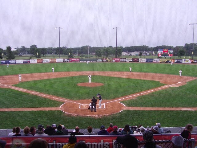 At the Willmar Stingers' baseball game.