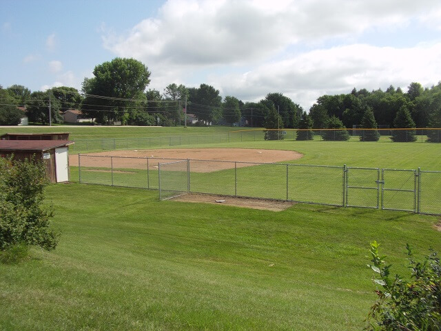A baseball diamond in Willmar, MN