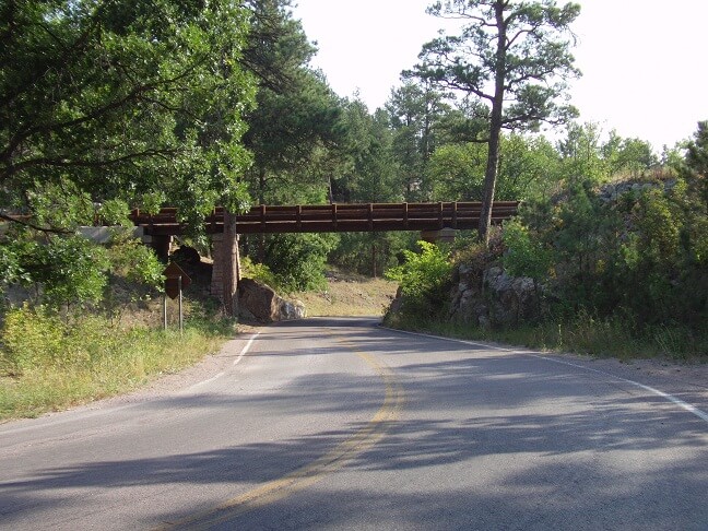 A pigtail bridge.