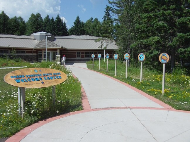 The Grand Portage welcome center.