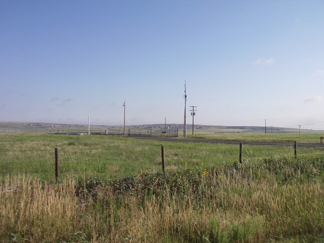 A missile silo on the Nebraska/Wyoming border.