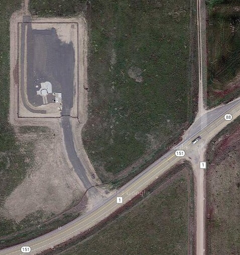 Google maps image of the missile silo.
