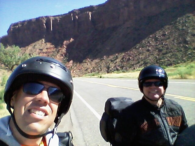 Jon and me on the Unaweep Tabeguache Scenic Road - CO 141.