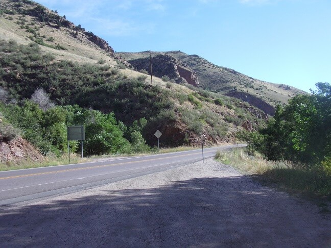 Clear Creek Canyon road.