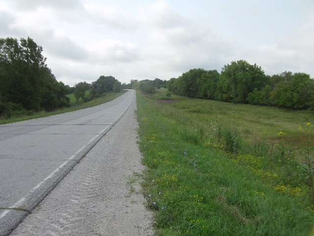 County road T59 just south of Eddyville, IA