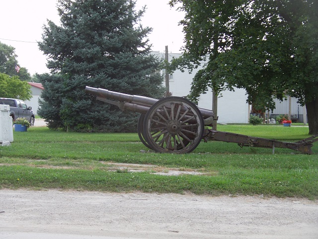 A cannon in Blakesburg, IA