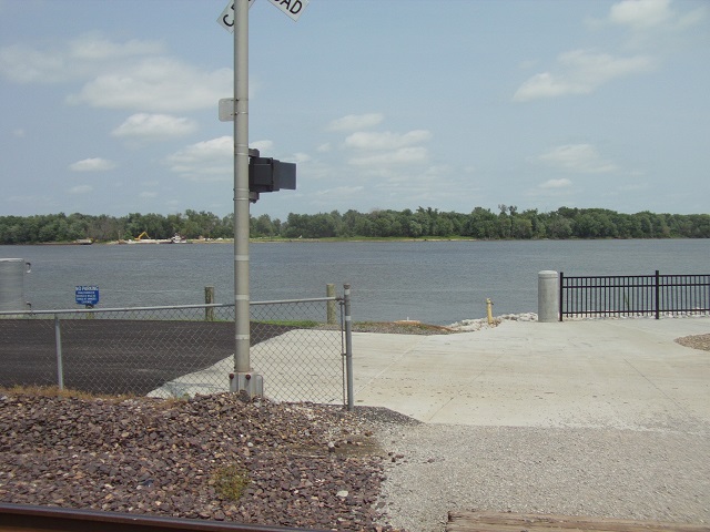 The Mississippi river in Hannibal, MO