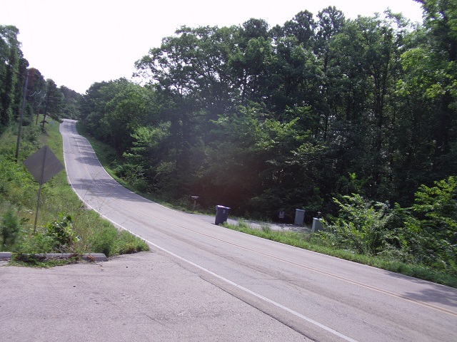 County road P south of Potosi, MO