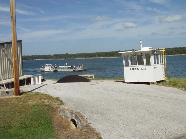 The Peel ferry arriving.