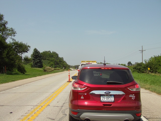 Lots of road construction on highway 75.