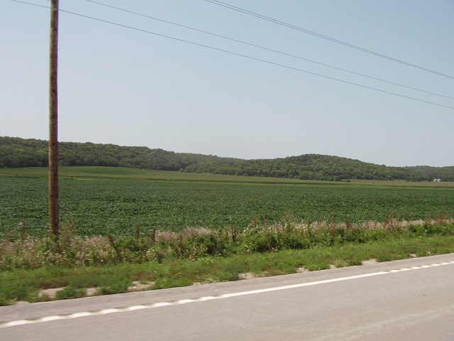 Scenery got better as I got near Winnebago, NE