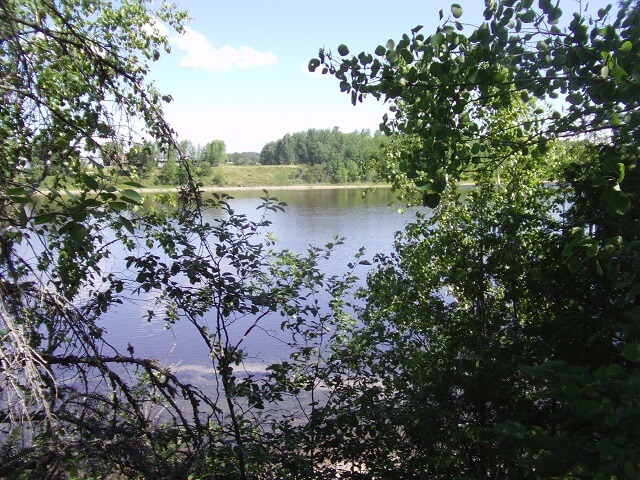 A view of Canada across the Rainy River.