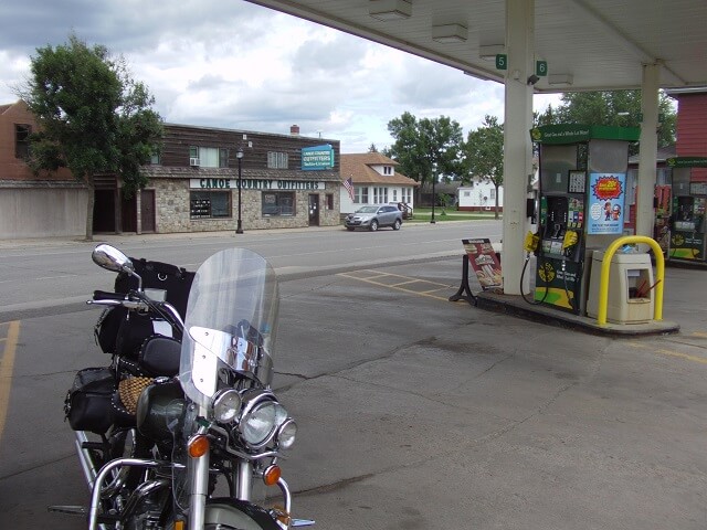 Getting gas in Ely, MN