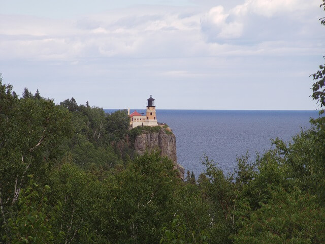 Split Rock Lighthouse on Lake Superior.