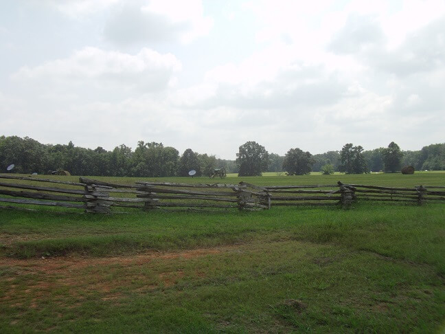 A Civil War battle site.