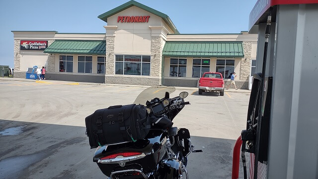 Stopping for gas in Missouri Valley, IA.