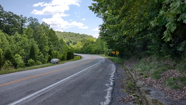 The Ohio River Scenic Byway near Sulpher, IN.