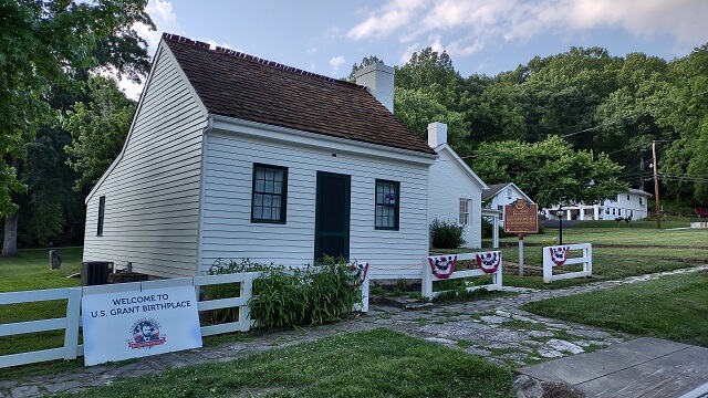 The house where Ulysses S Grant was born.