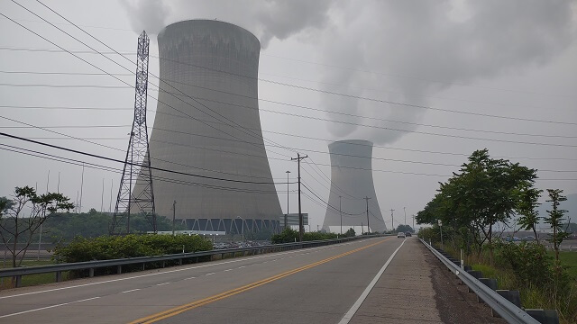 The Beaver Valley Nuclear Power Plant in Shippingport, PA.