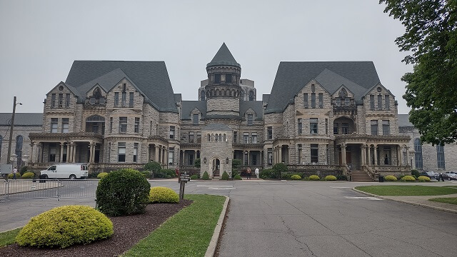 The gothic architecture of the Ohio State Reformatory.