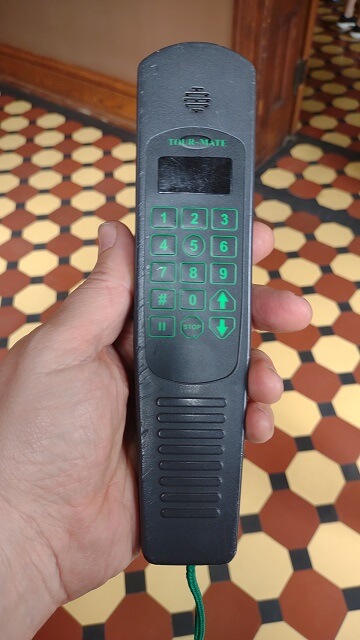 The self guided tour handset that would play facts about the OSR.