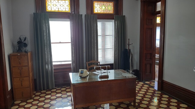 The administration desk from the Shawshank Redemption movie.
