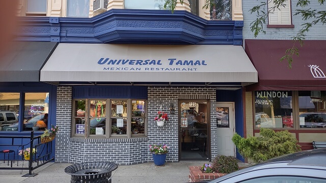 The Universal Tamal where I ate supper in Goshen, IN.