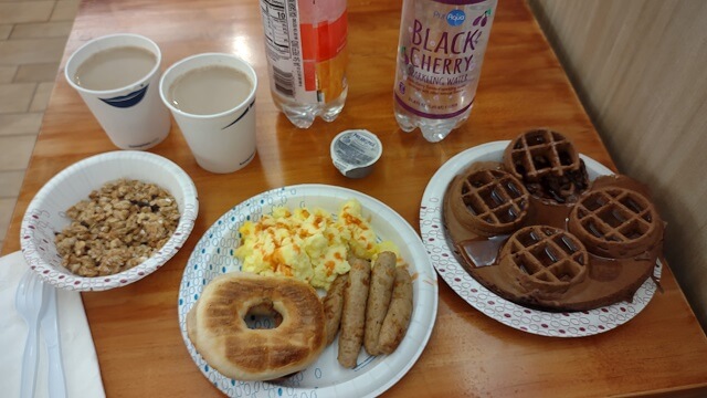 My breakfast at the Hampton Inn in Goshen, IN.