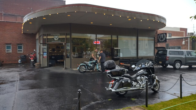 Arriving at Janus Motorcycles in Goshen, IN.