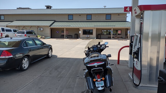 Stopping for gas in Worthington, MN.