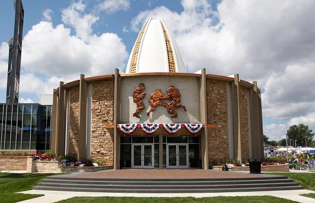 The Pro Football Hall Of Fame in Canton, OH.