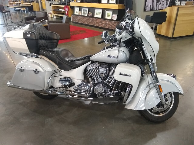 The right side of the 2018 Indian Roadmaster I came to look at.
