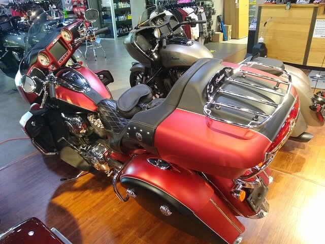 The left side of the 2019 Indian Roadmaster Icon I came to look at.