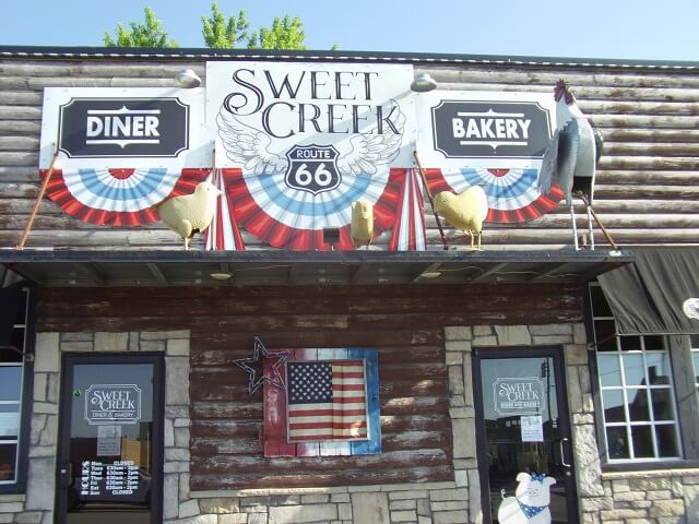 Many businesses on old Route 66 use the logo in their marketing.