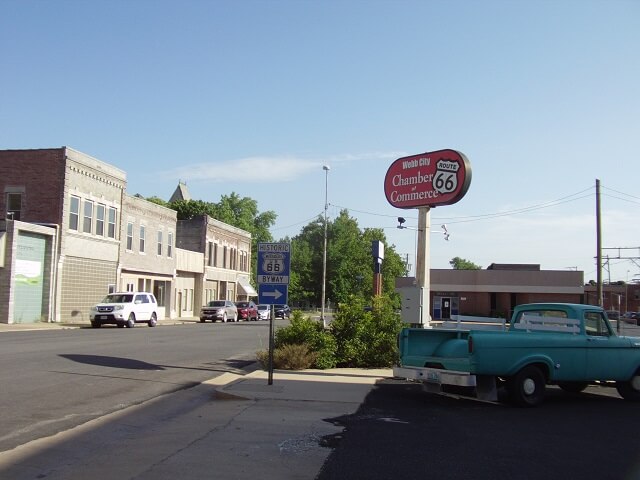 The downtown area in Webb City, MO.