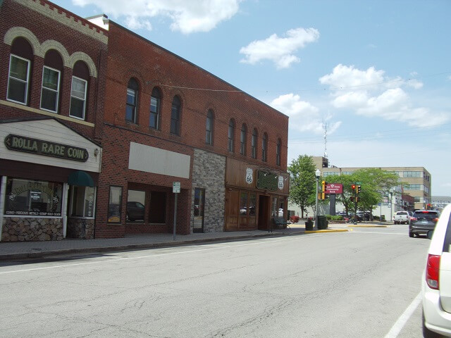 Old Route 66 through downtown Rolla, MO.