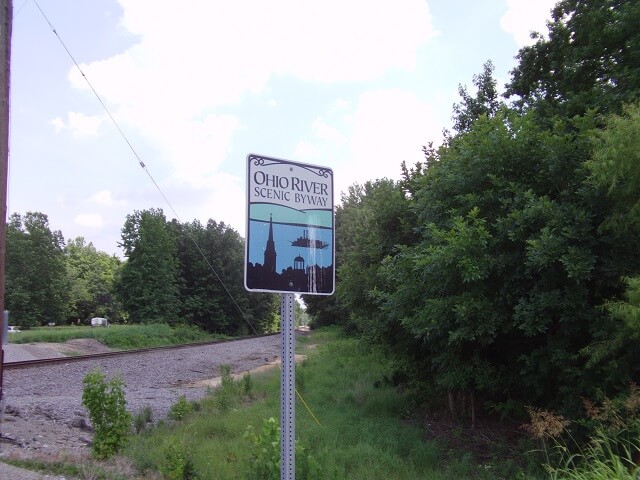 Riding on the Ohio River Scenic Byway.