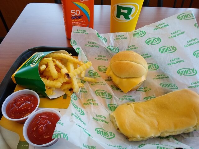 My lunch at Runza in Council Bluffs, IA.