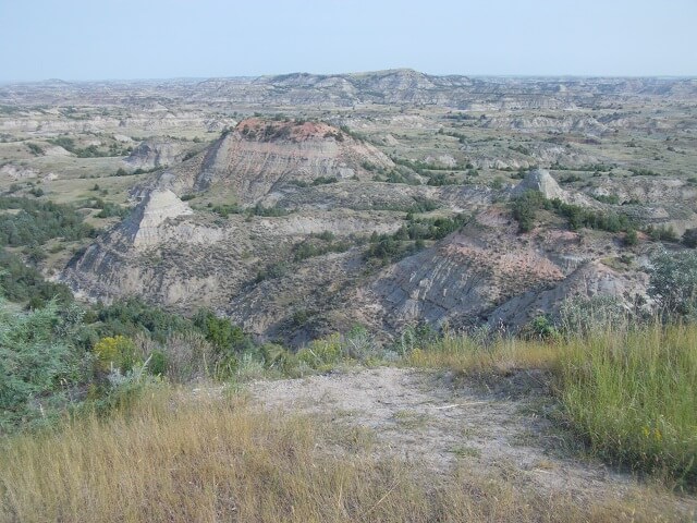 Painted canyon in Teddy Roosevelt National Park.