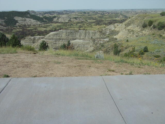 Riding the south loop in Teddy Roosevelt National Park.