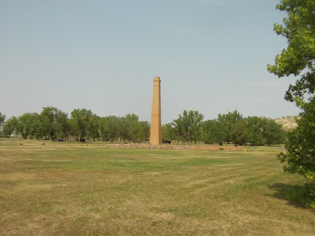 The monument at Teddy Roosevelt National Park.