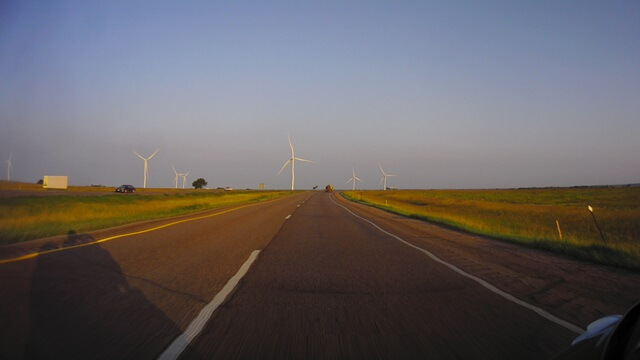 Heading west on I-90, between Mitchell, SD and Chamberlain, SD.